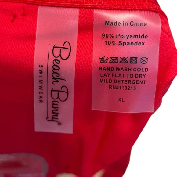 Beach‎ Bunny Rib Tide Red Skimpy Bikini Bottom nwt - Picture 7 of 7